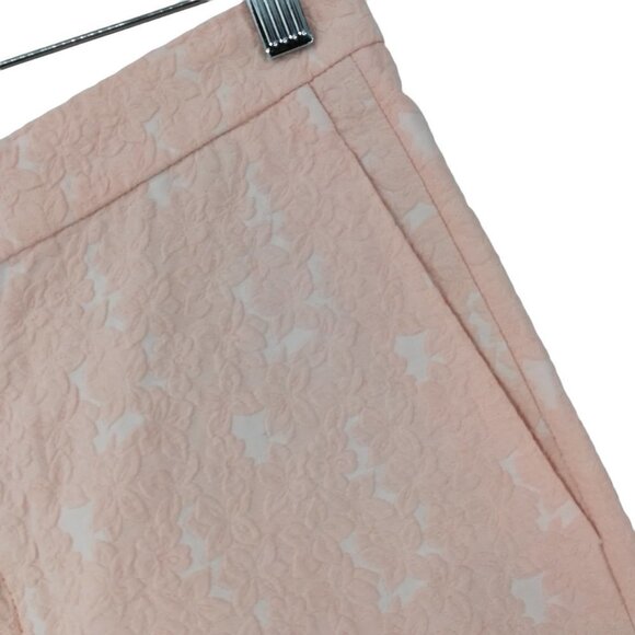 Chloe Floral Embossed Pink Tapestry Ankle Pants Size 38 US M Bubblegum Cropped - Picture 3 of 12